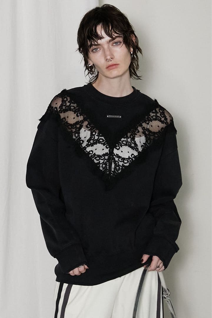 レーススウェット/Lace Sweatshirt プランクプロジェクト