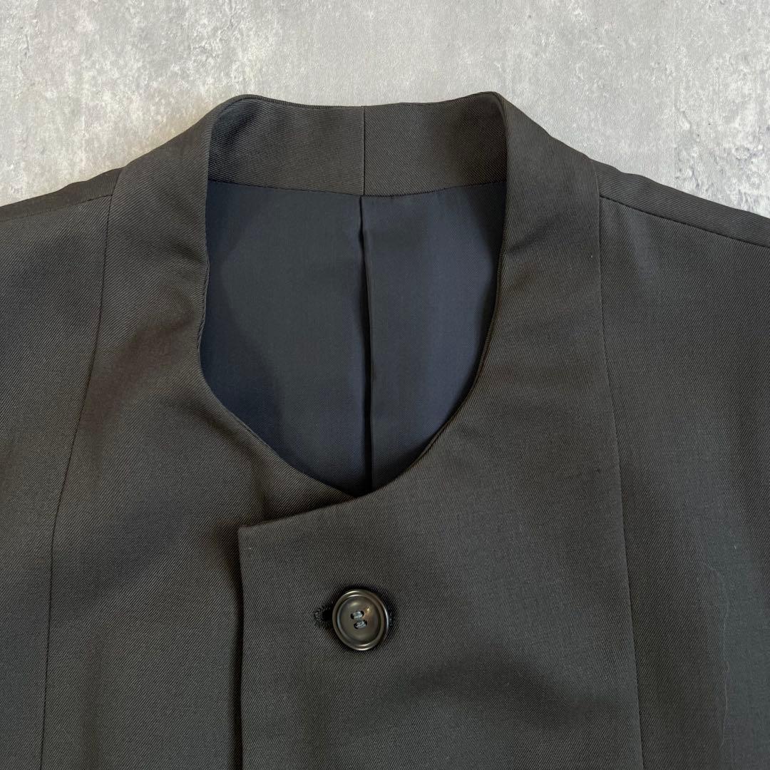 ISSEY MIYAKE MEN　アーカイブ　ウール　ノーカラージャケット　M