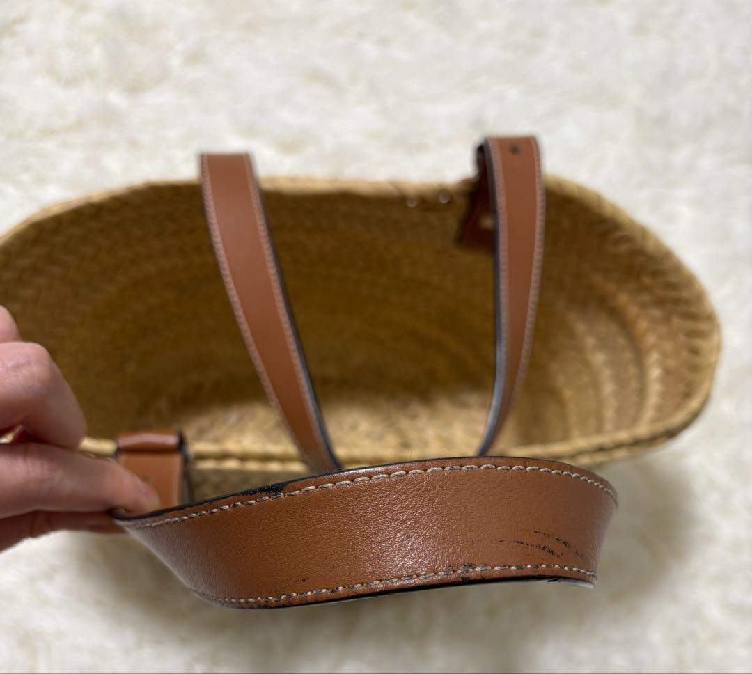 【LOEWE】 バスケットバッグ ミディアム ナチュラル/タン