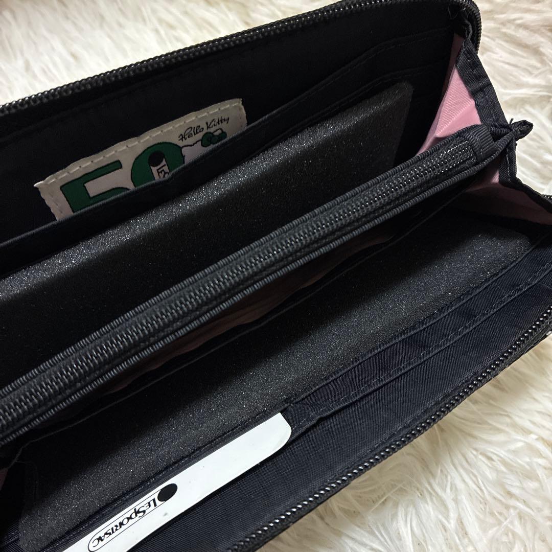 LeSportsac Hello kitty コラボ 長財布 ウォレット 黒