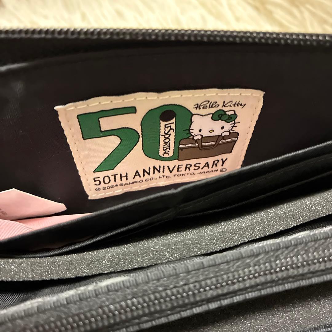 LeSportsac Hello kitty コラボ 長財布 ウォレット 黒
