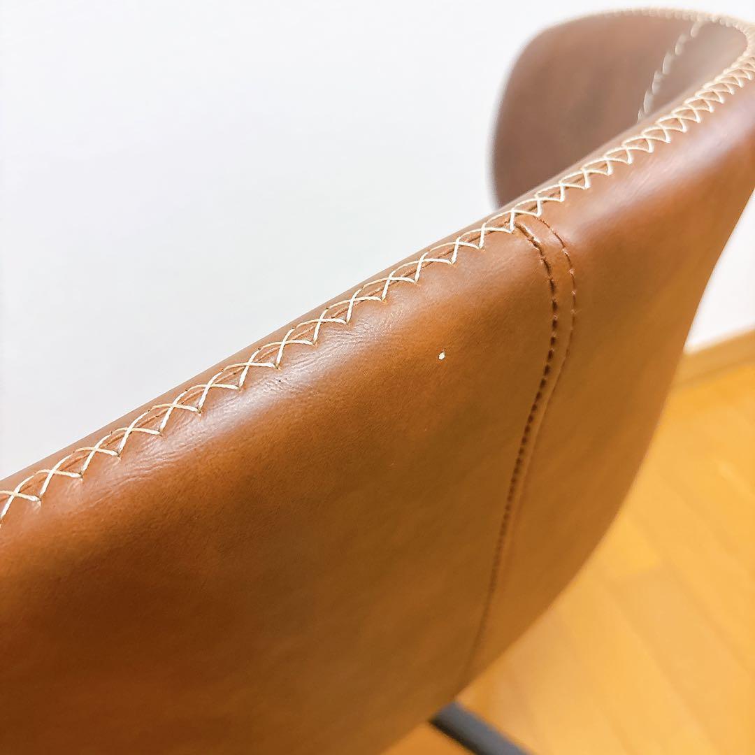 【美品】回転式 ダイニングチェア ブラウン レトロでおしゃれ