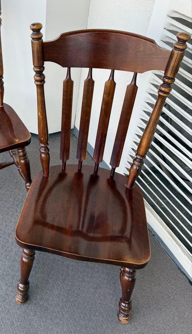 mequ 柏木工椅子　①カントリーチェア　1脚　運賃込み