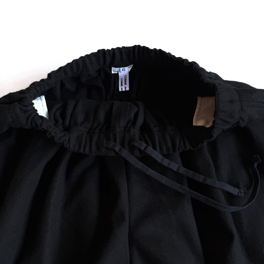 《美品》コムデギャルソン コムコム ワイド バルーンパンツ ウール ブラック