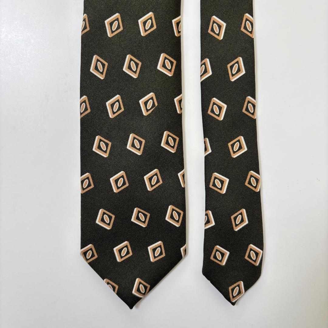 a*d様 Holliday&Brown ホリデーブラウン 小紋 プリント ネクタ