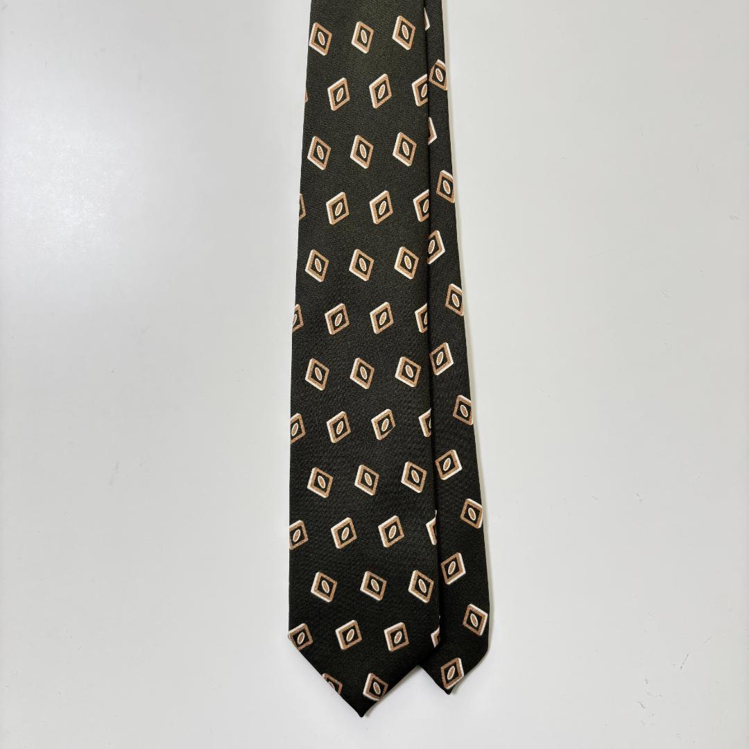 a*d様 Holliday&Brown ホリデーブラウン 小紋 プリント ネクタ