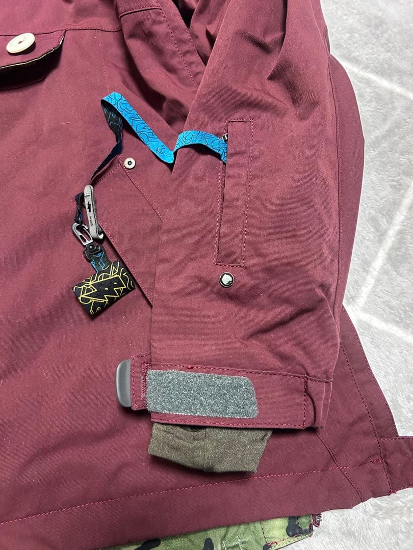 アノラックスタイルジャケット ワインレッド