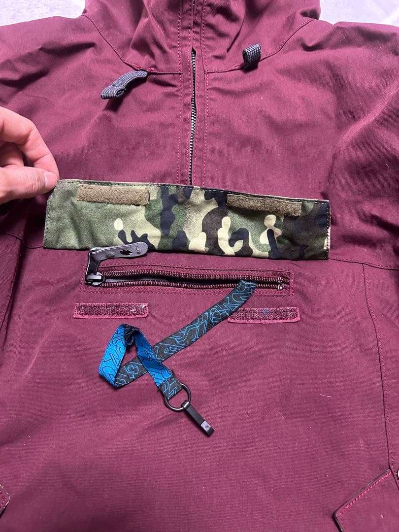 アノラックスタイルジャケット ワインレッド