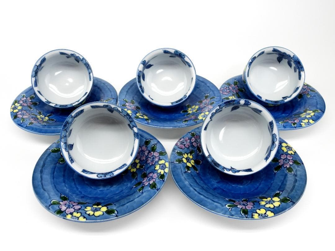 源右衛門窯　茶碗&皿 五客セット