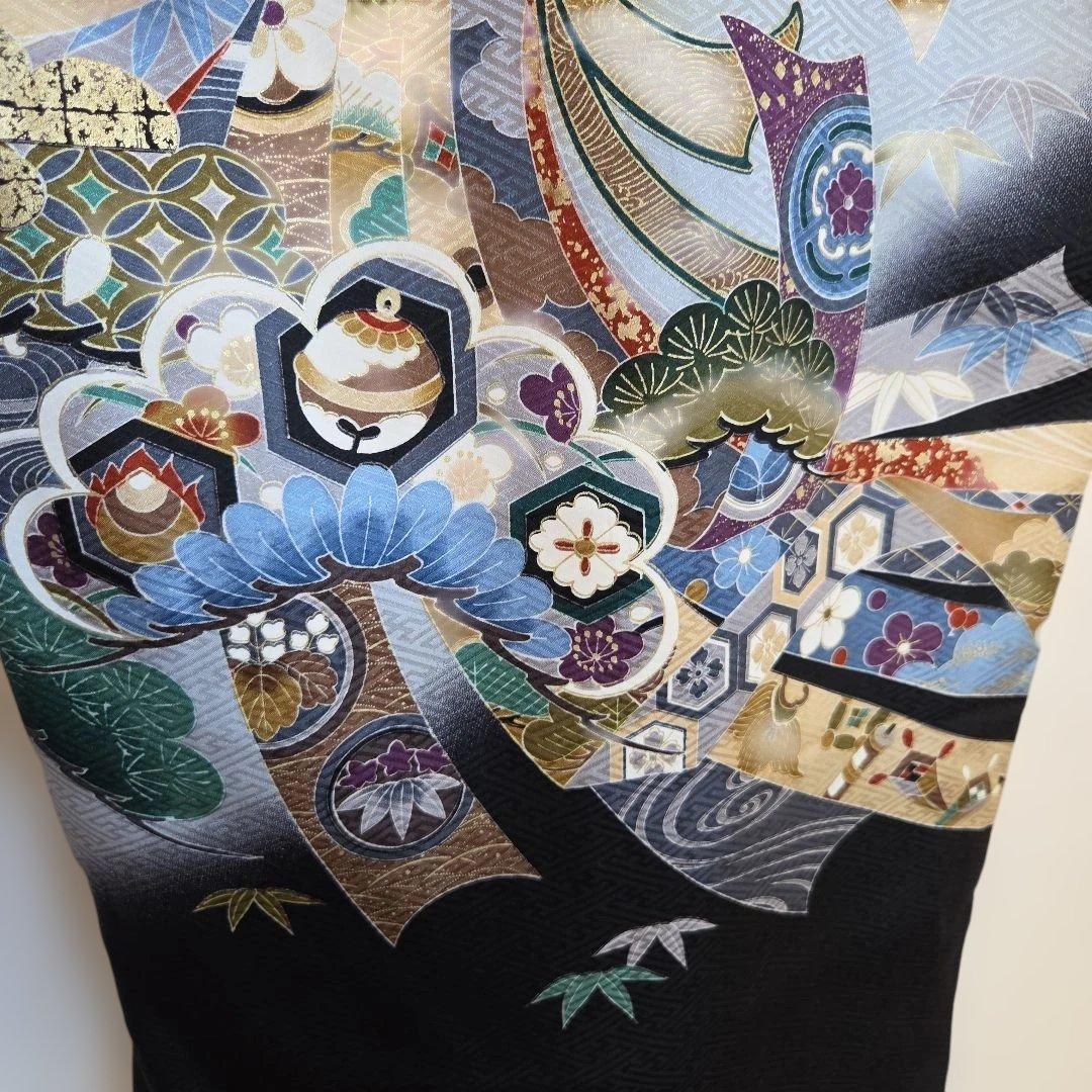 No28　正絹　男の子お祝い着物　長襦袢付き　産着