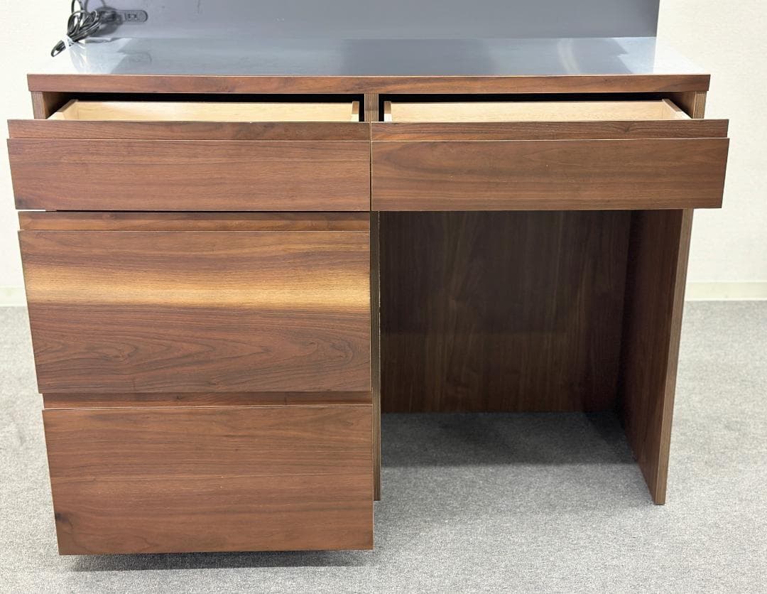 unico/ウニコ■DIX　キッチンボード　W1200　ウォールナット　食器棚