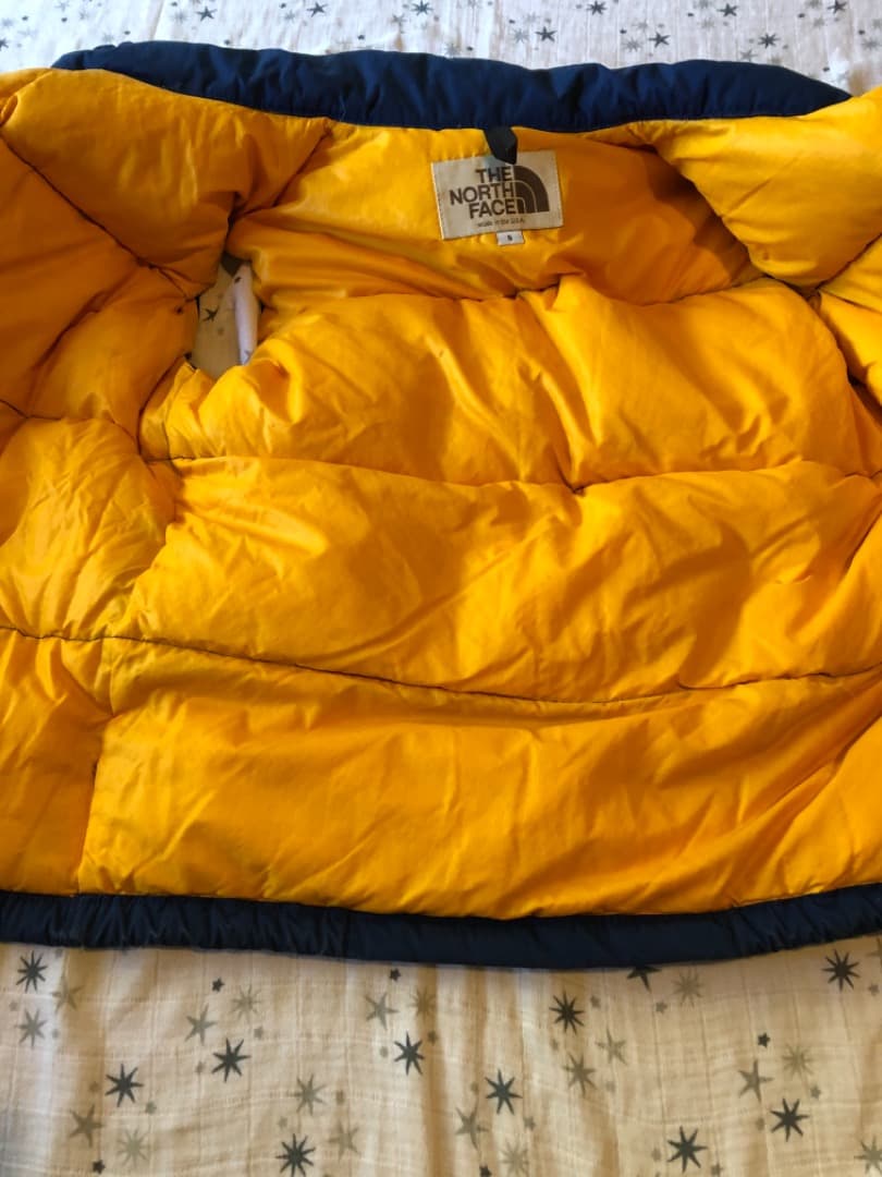 ノースフェイスダウンベストUSA製