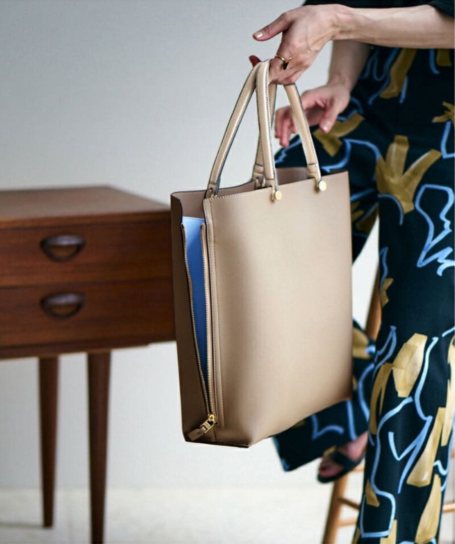 未使用級✨ROPE EPOR Y BAG トートバッグ 縦型 A4 ベージュ