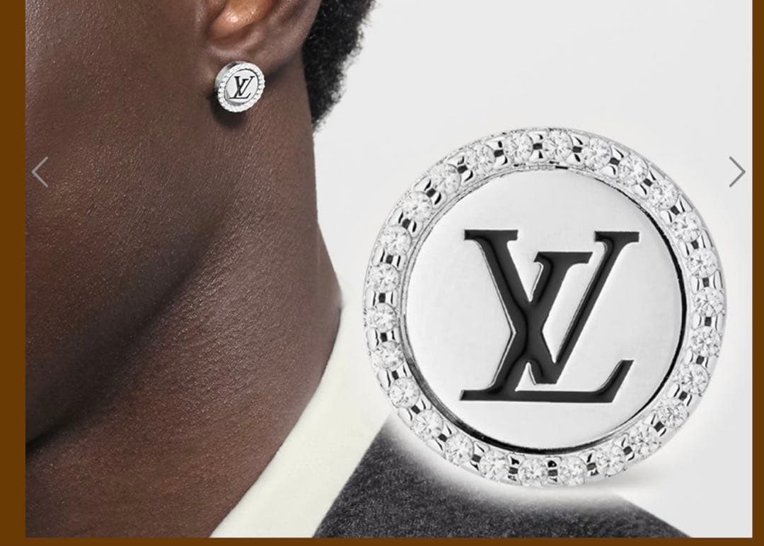 Louis Vuitton スパークルLVロゴ ピアス(片耳用)正規品！