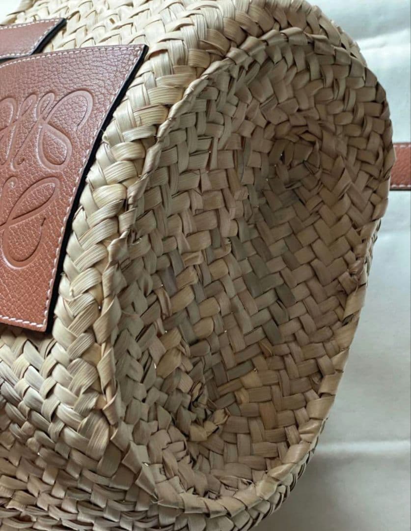 ロエベ　バスケット　かごバッグ　スモール