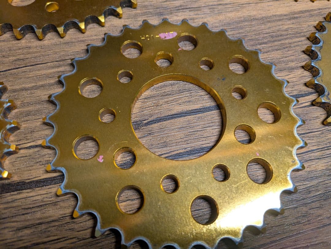 XR100モタード エイプ100 リアスプロケット 5枚セット