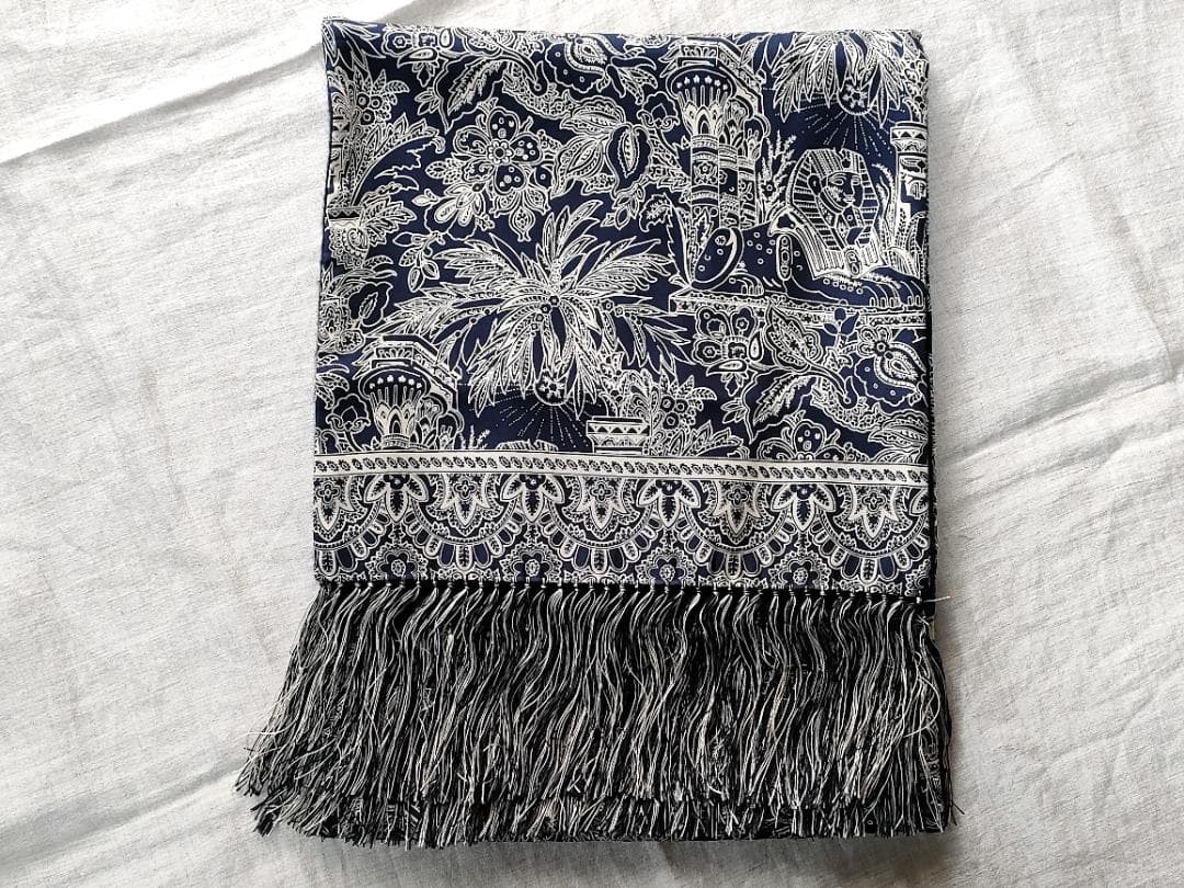 ◆美品◆Drake’s／ドレイクス ◆カシミア×シルク　マフラー・ストール