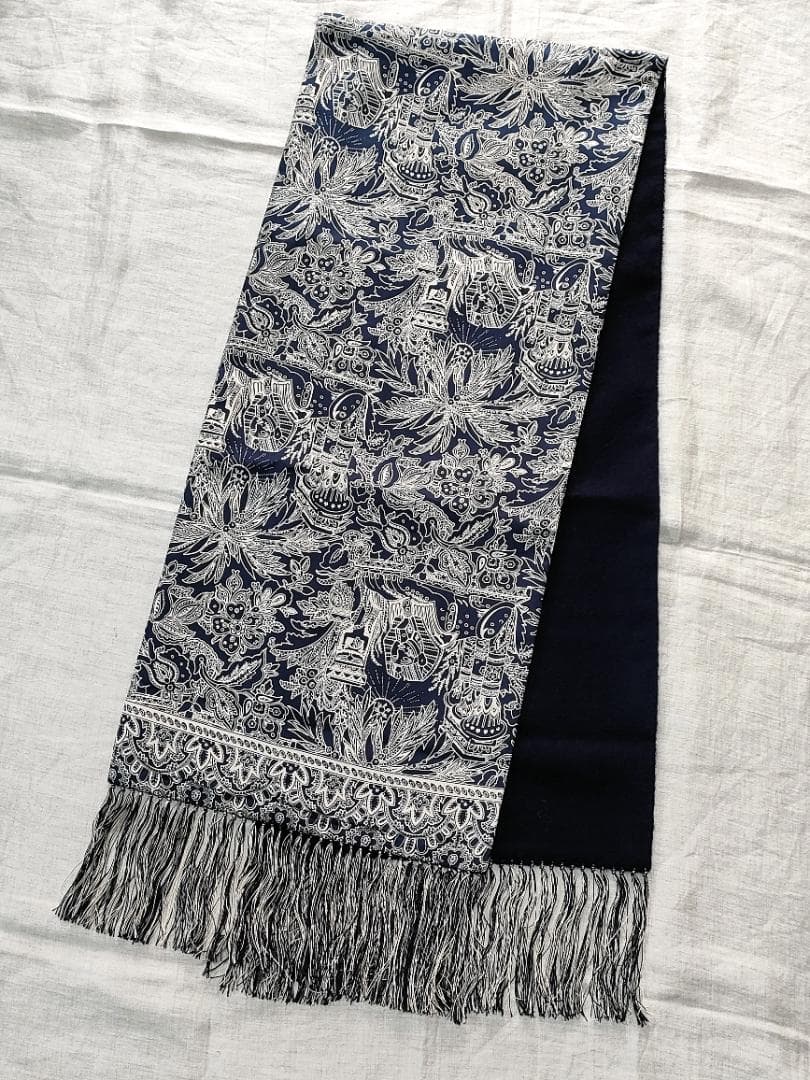 ◆美品◆Drake’s／ドレイクス ◆カシミア×シルク　マフラー・ストール