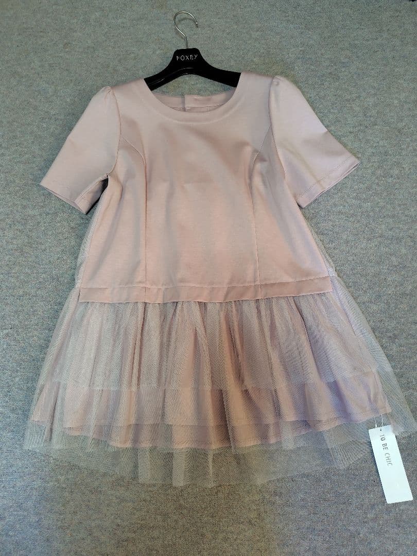 新品TO BE CHICチュールネットコンビ チュニックＭピサンプル31900円