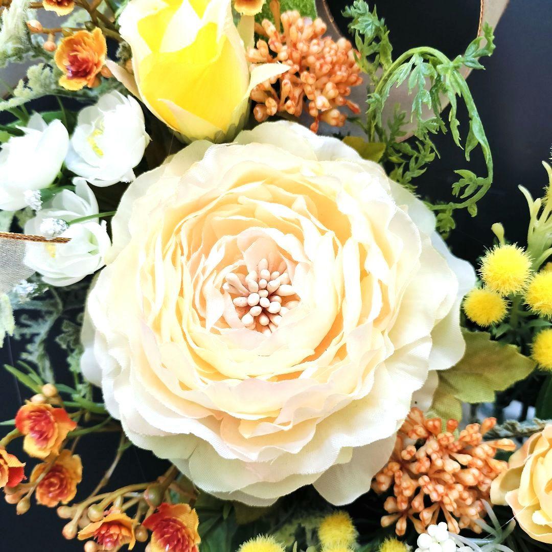 商品名【咲希】ゆきこ♥ラナンキュラスのフラワーリース 春リース 玄関リース