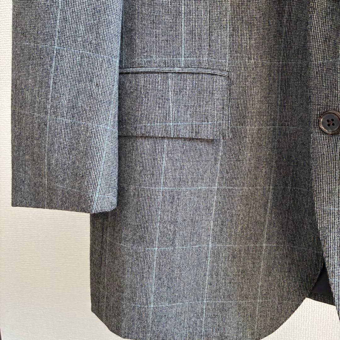 【美品】ポロバイラルフローレン ウール100% テーラードジャケット 冬 グレー