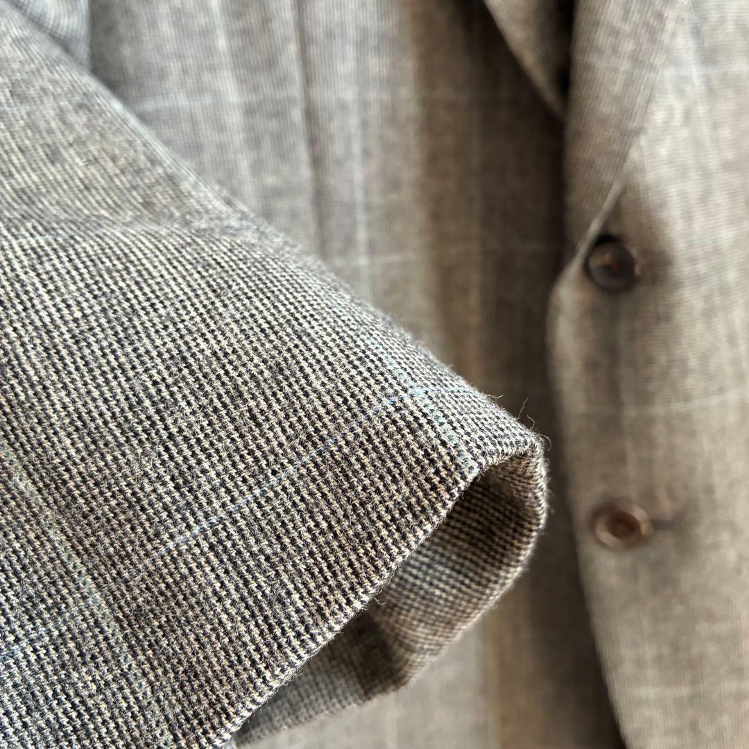 【美品】ポロバイラルフローレン ウール100% テーラードジャケット 冬 グレー