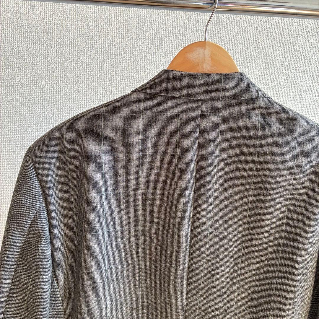 【美品】ポロバイラルフローレン ウール100% テーラードジャケット 冬 グレー