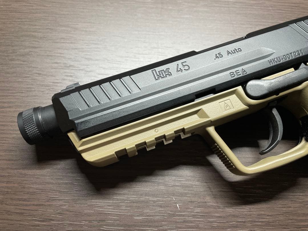 東京マルイ HK45タクティカル サプレッサー付き タンカラー
