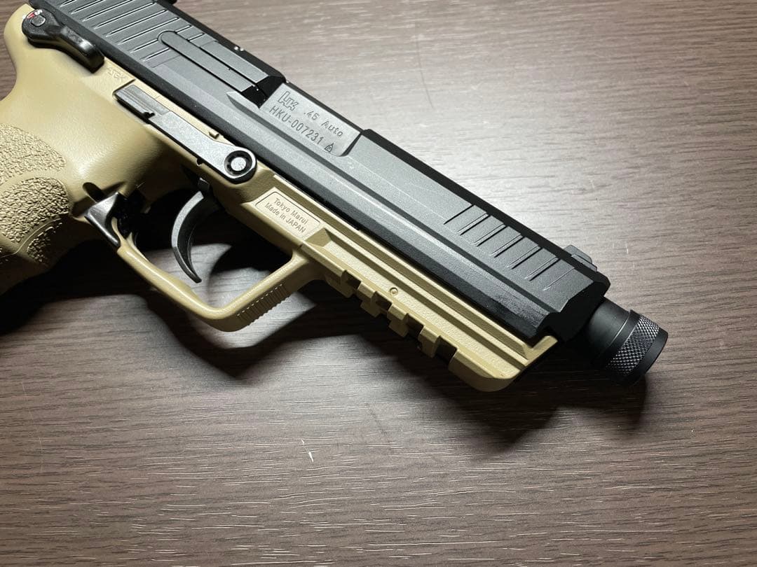 東京マルイ HK45タクティカル サプレッサー付き タンカラー