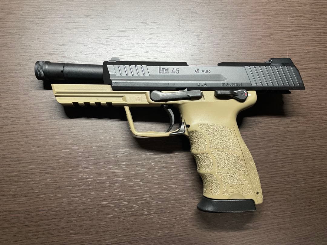 東京マルイ HK45タクティカル サプレッサー付き タンカラー
