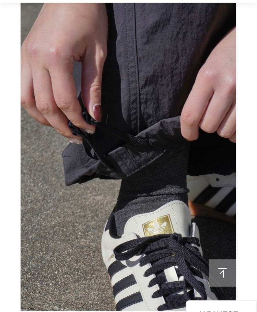 【新品未使用】MY_ NYLON CARGO PANTS[SUMI]