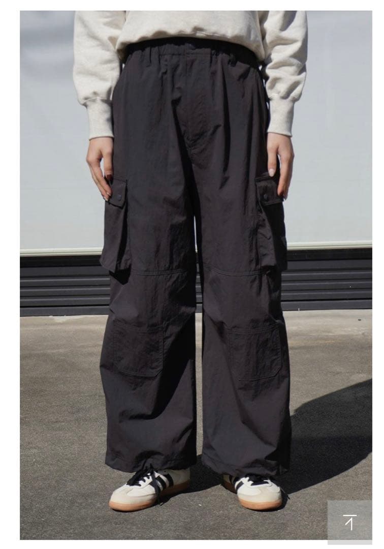 【新品未使用】MY_ NYLON CARGO PANTS[SUMI]
