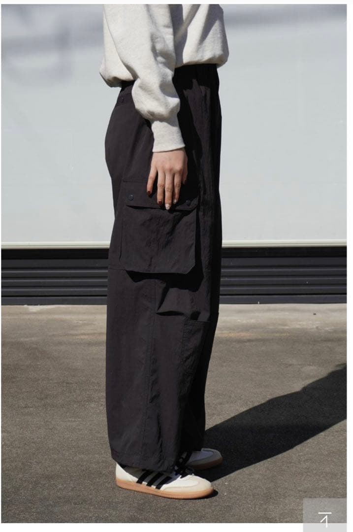 【新品未使用】MY_ NYLON CARGO PANTS[SUMI]