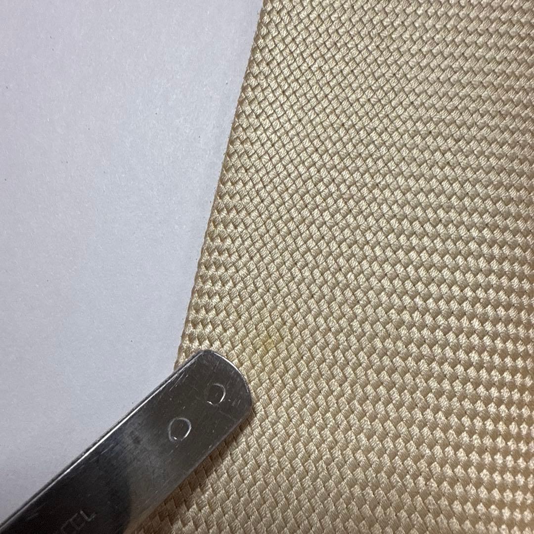 エルメス　ネクタイ　クリーム色　無地　シルク　結婚式