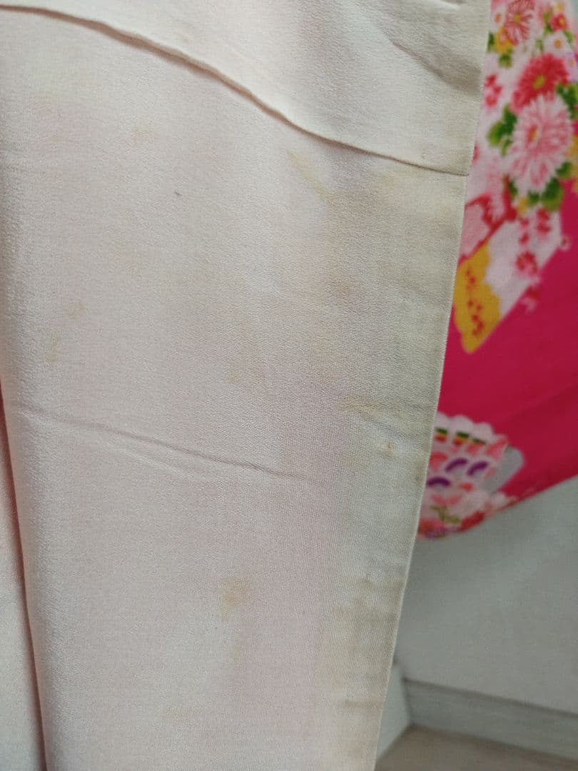 専用です☆アンティーク綺麗なピンクに花扇の着物単品