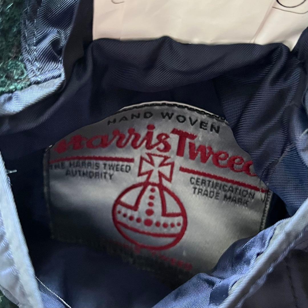 <美品>TAGLIATORE×ブリッラ ハリスツイード生地 チェスターコート48