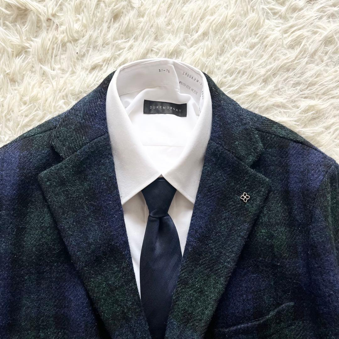 <美品>TAGLIATORE×ブリッラ ハリスツイード生地 チェスターコート48