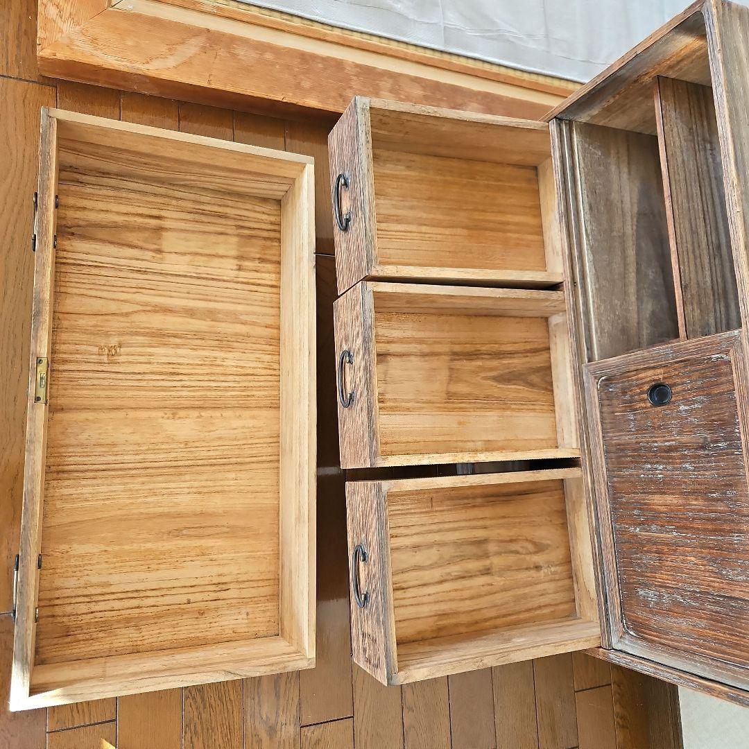 昭和レトロ　古道具　古家具　箪笥　引き出し　チェスト　木製　和風　古民家