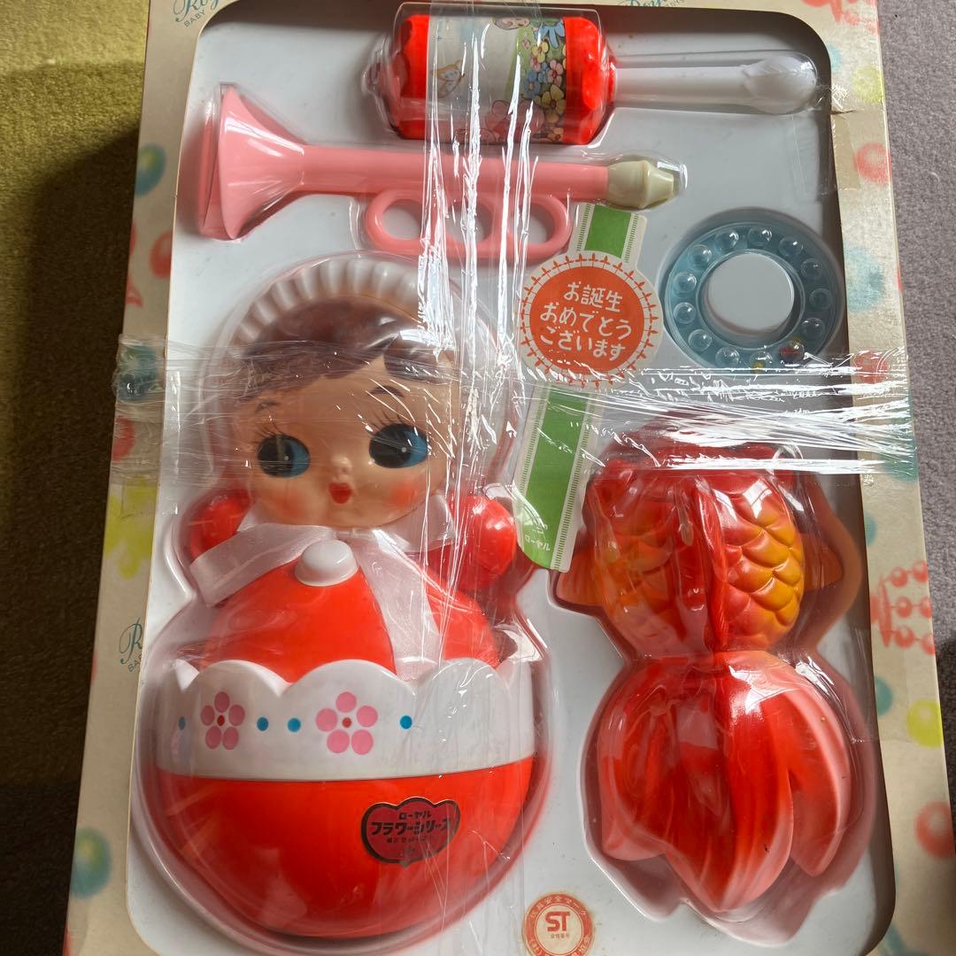 レトロ おきあがりこぼし 出産祝いセット