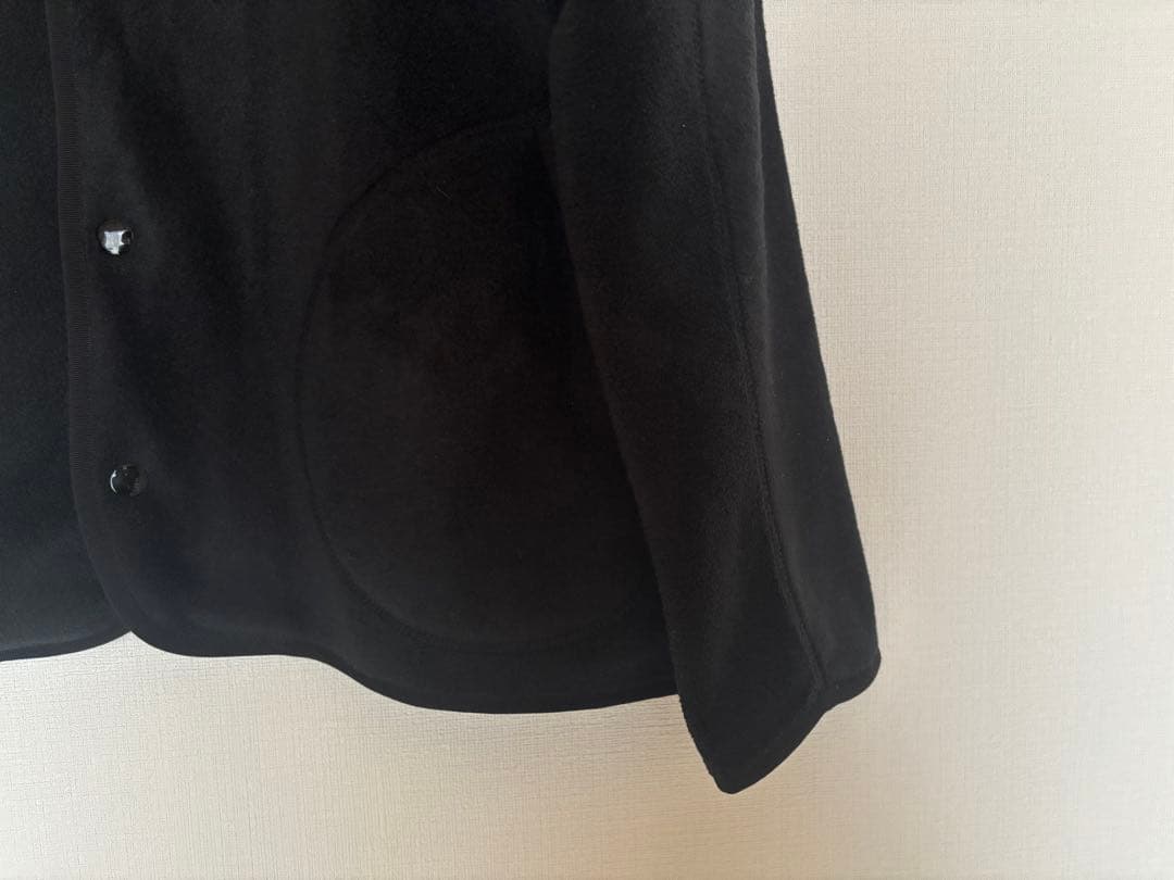 一度着用　DANTONノーカラージャケット黒36