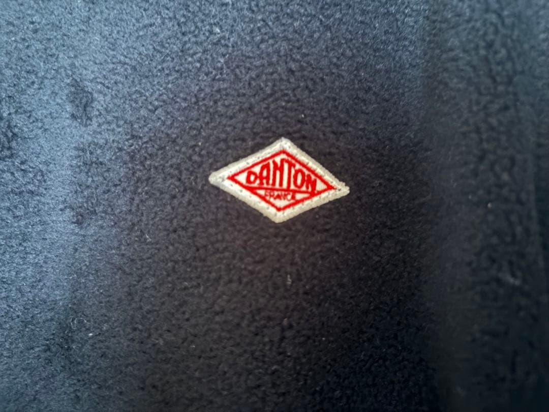 一度着用　DANTONノーカラージャケット黒36