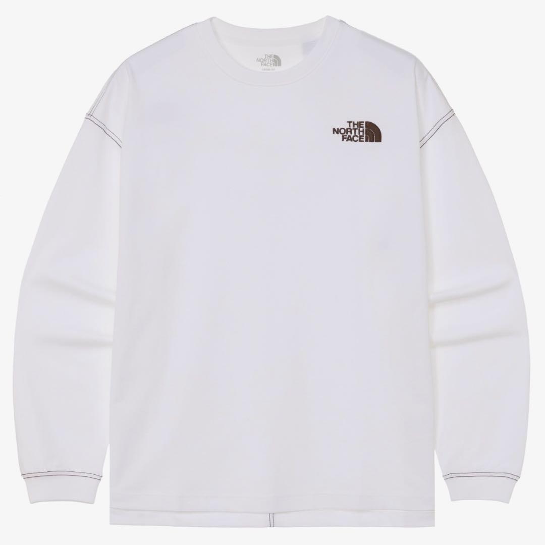 新品 THE NORTH FACE ロゴ刺繍 ステッチ 長袖 ロンT 2XL