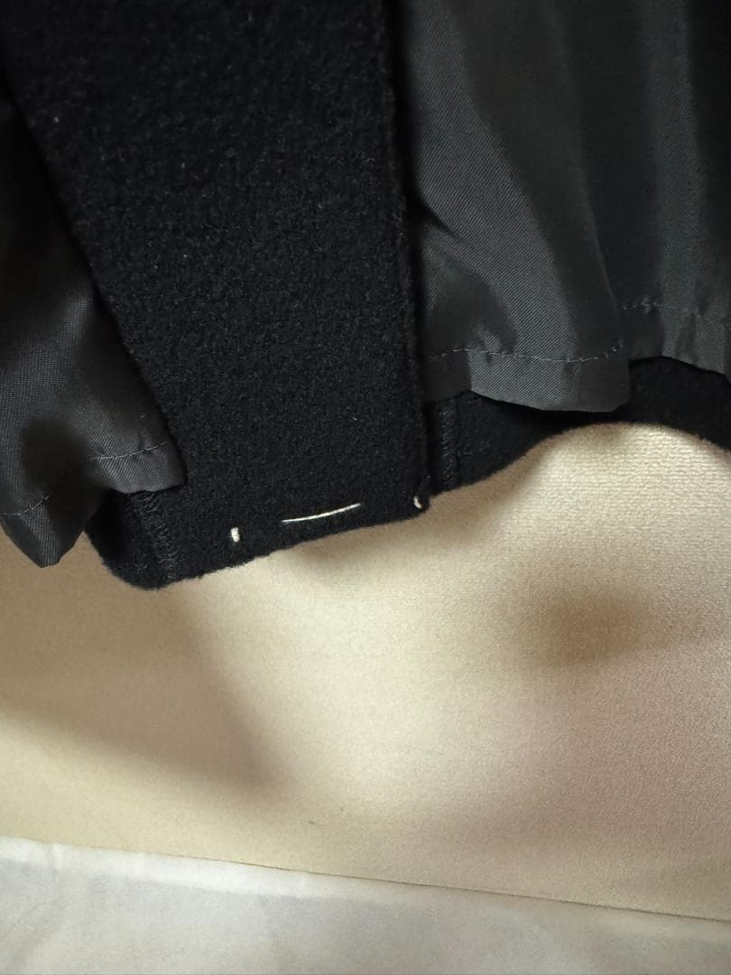 DOMON ブラック ウールロングコート