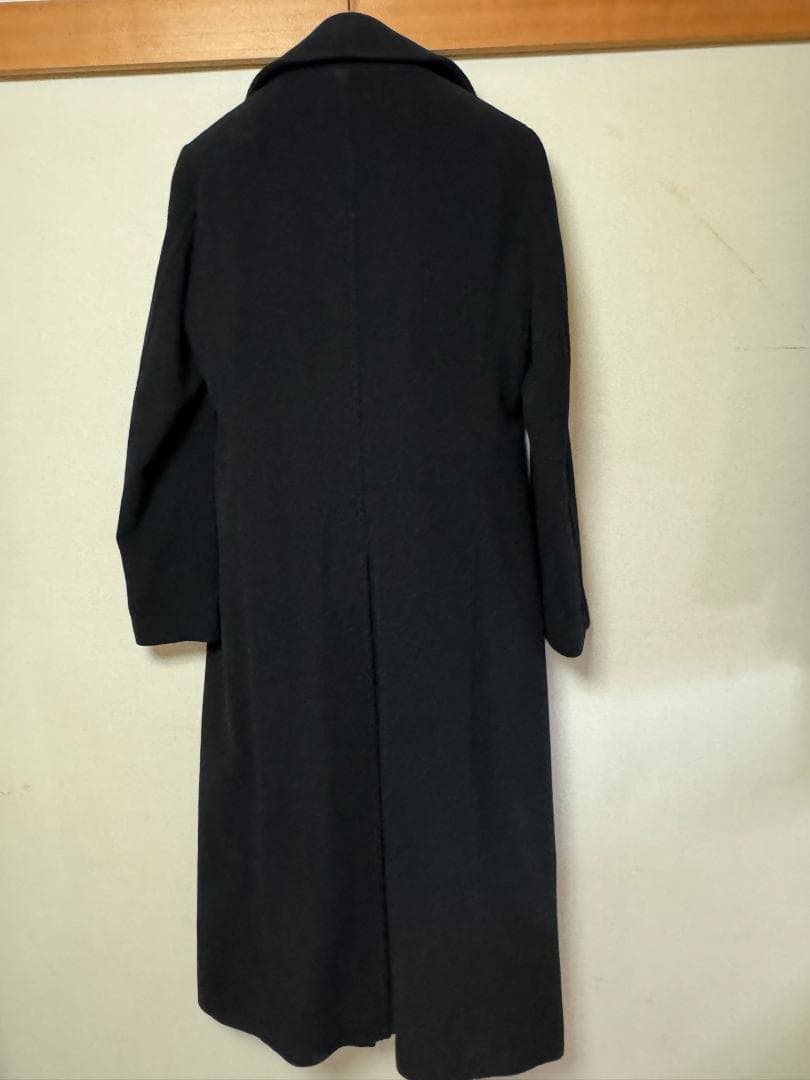 DOMON ブラック ウールロングコート