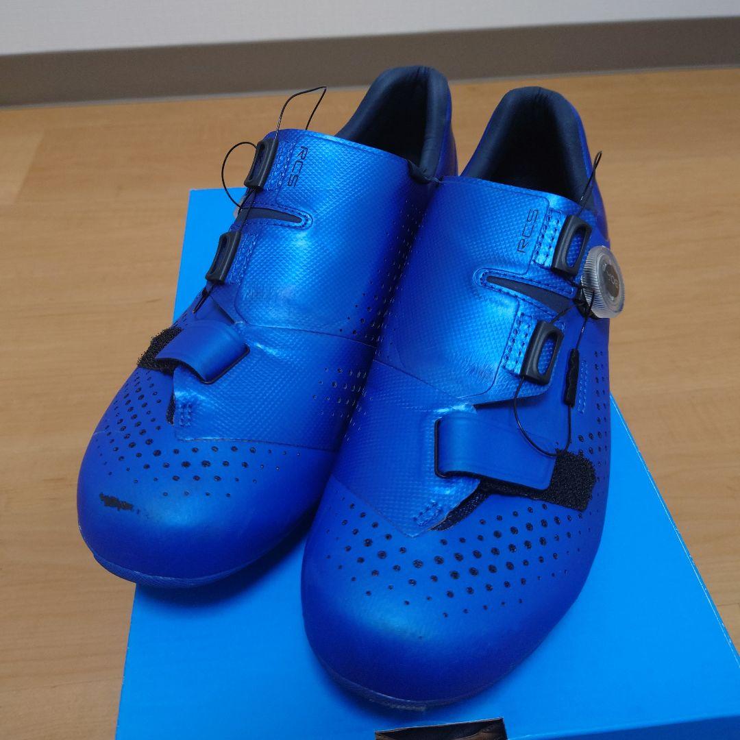 シマノブルー SHIMANO シマノ ロードバイク シューズ RC5