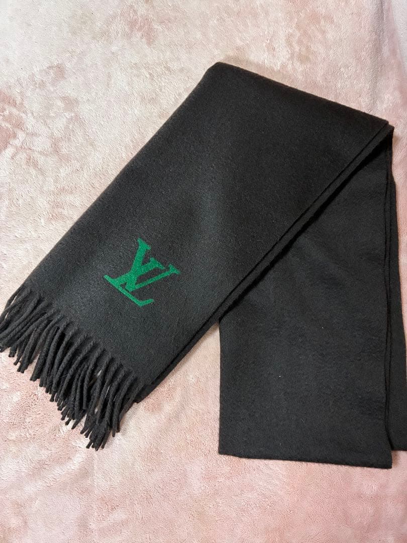 Louis Vuitton ルイヴィトン　ブラウン マフラー　メンズ