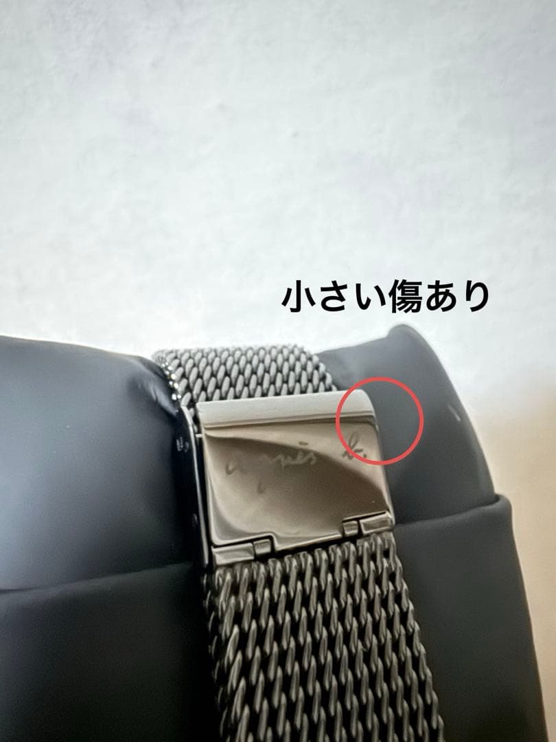 【美品】アニエスベー　腕時計　メンズ　ソーラー　agnes b 黒