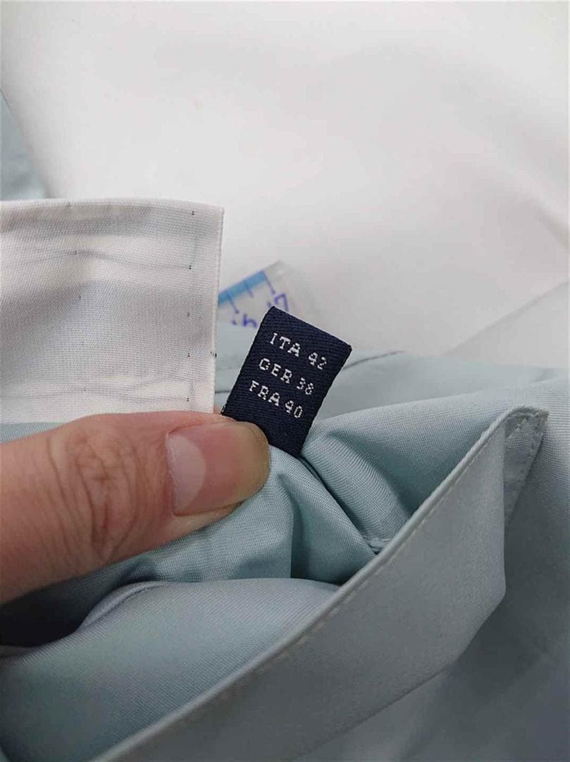 ★バーバリー London 10R ライトブルー系 ステンカラーコート