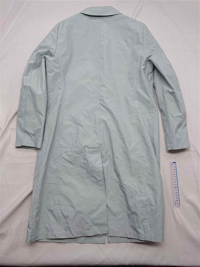 ★バーバリー London 10R ライトブルー系 ステンカラーコート