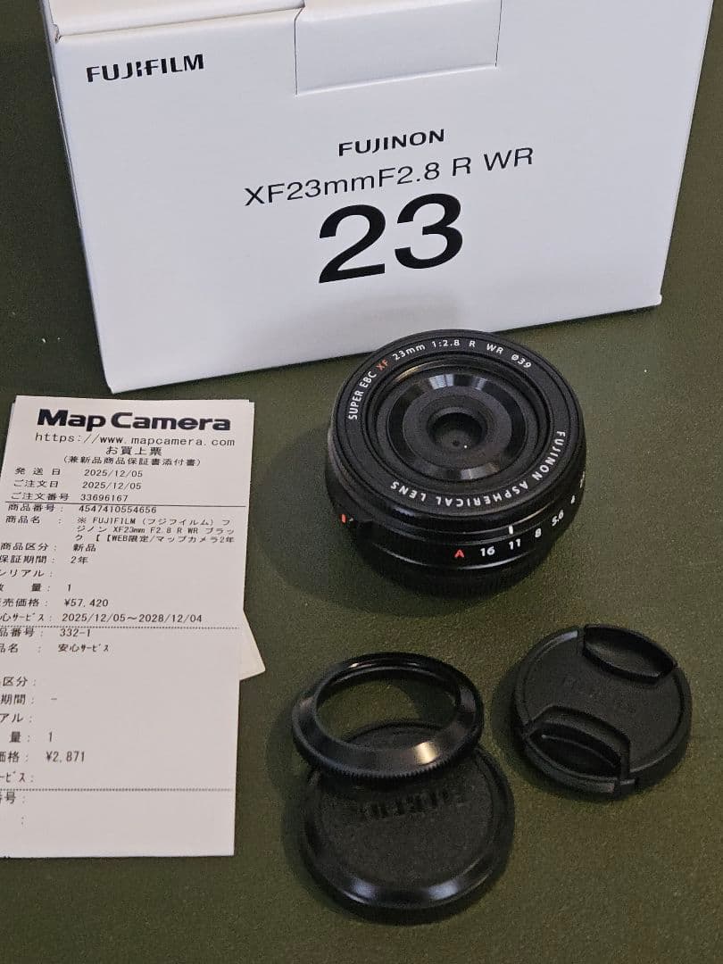xマウント　23mm f2.8 XF23mmF2.8 R WR